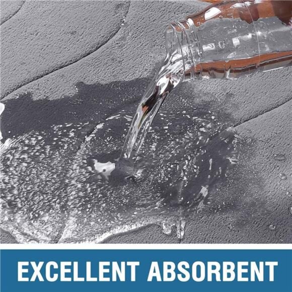 Memory Foam Bath Mat for Bathroom NonSlip Bathroom Mat Quick Dry Super Absorbent - Picture 3 of 6